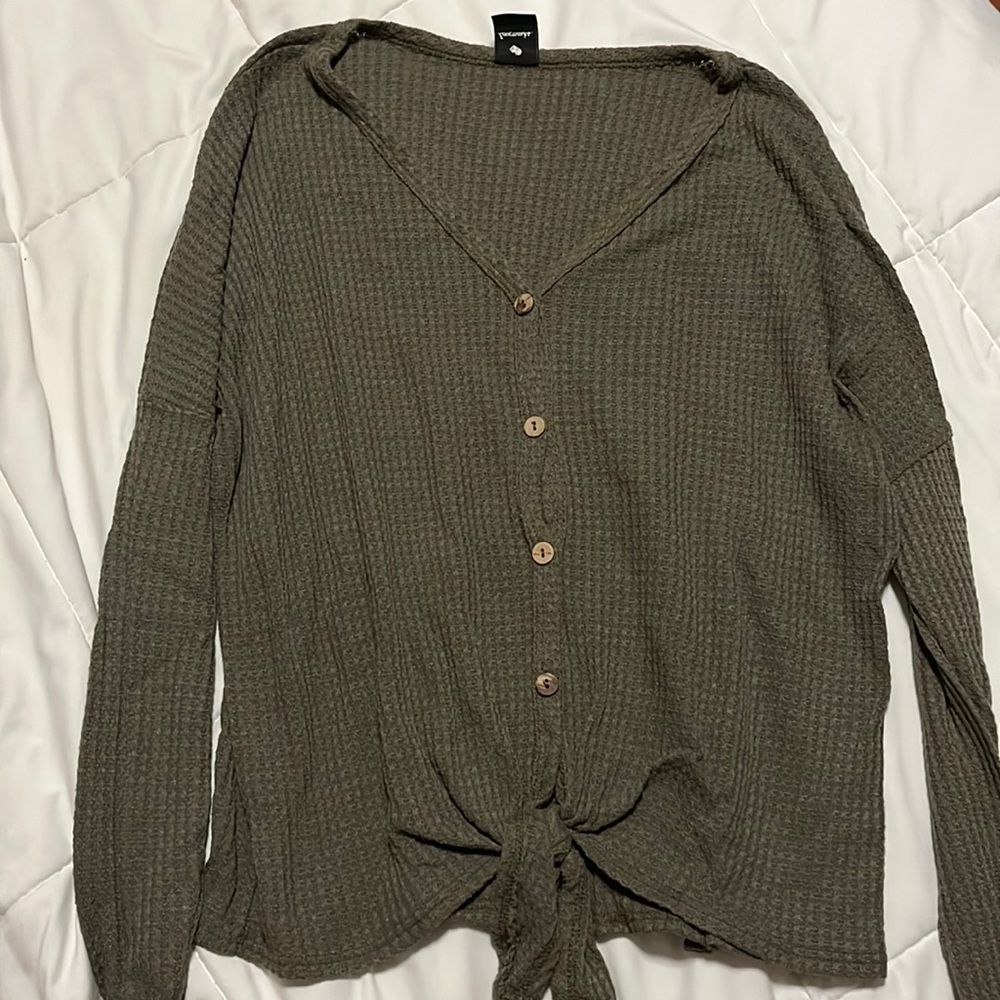 Love marks Waffle Top - Picture 1 of 3